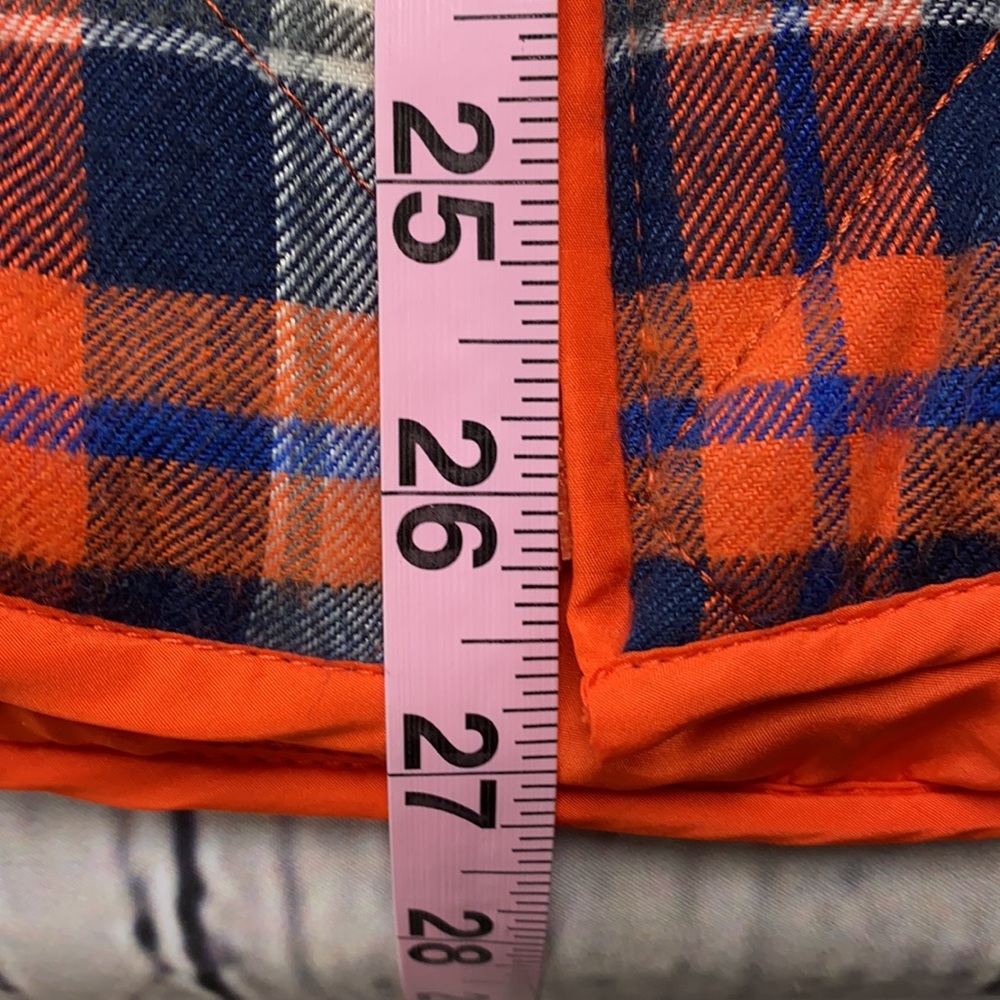 tea n rose Orange Plaid Quilted Vest Size: Medium - Picture 11 of 17